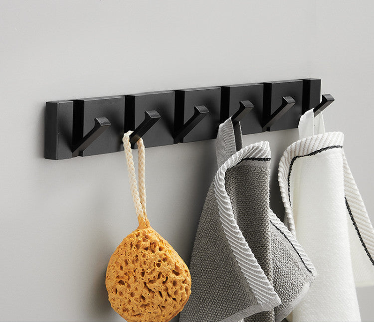 Minimalistic Invisible Hook Rack - Elevato Home Black / Six hooks Organizer