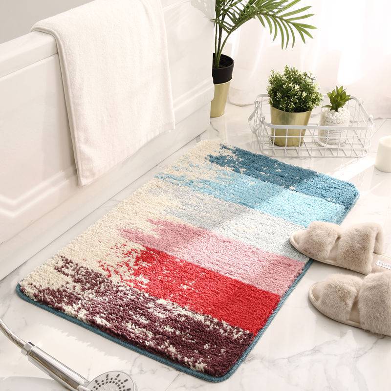 Colorful Stripes Bathroom Mat - Elevato Home B / 16x24" / 40x60CM Organizer