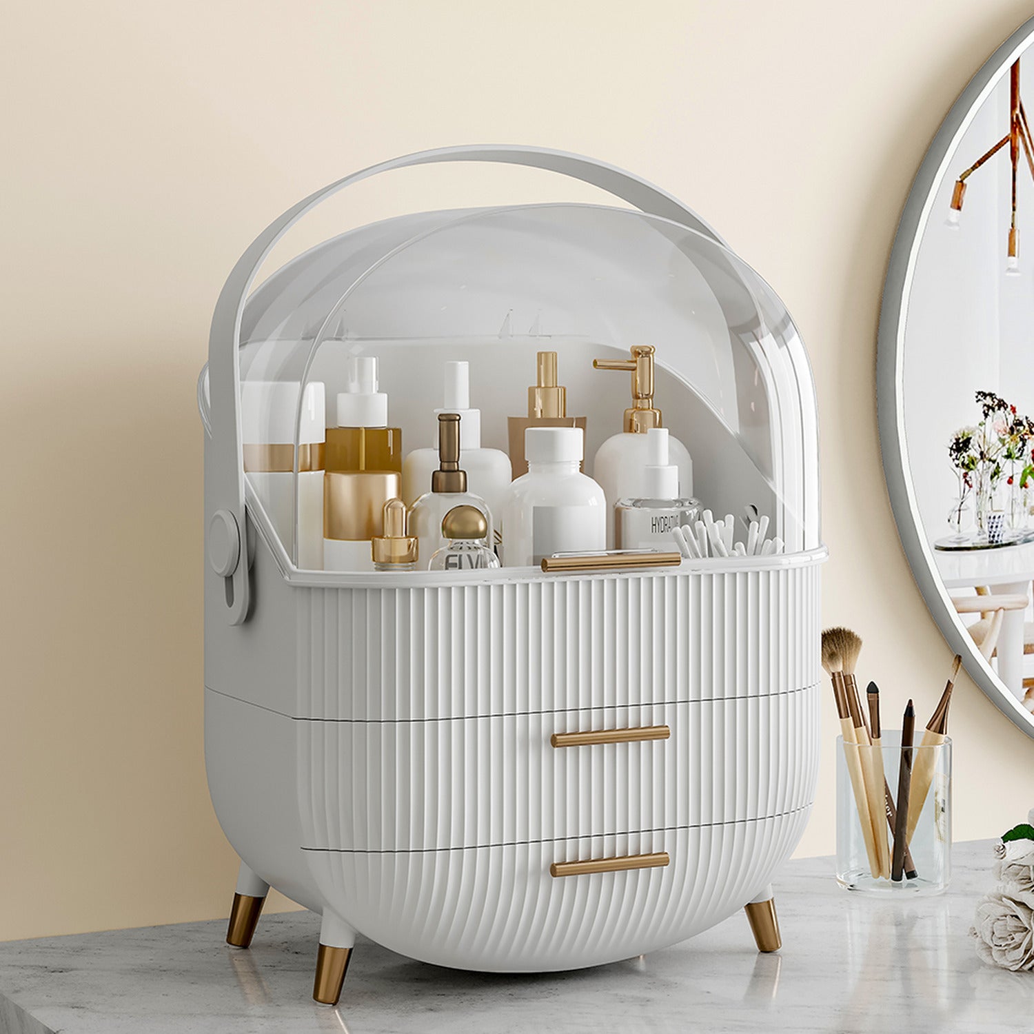 AURA Cosmetic Case - Elevato Home Organizer