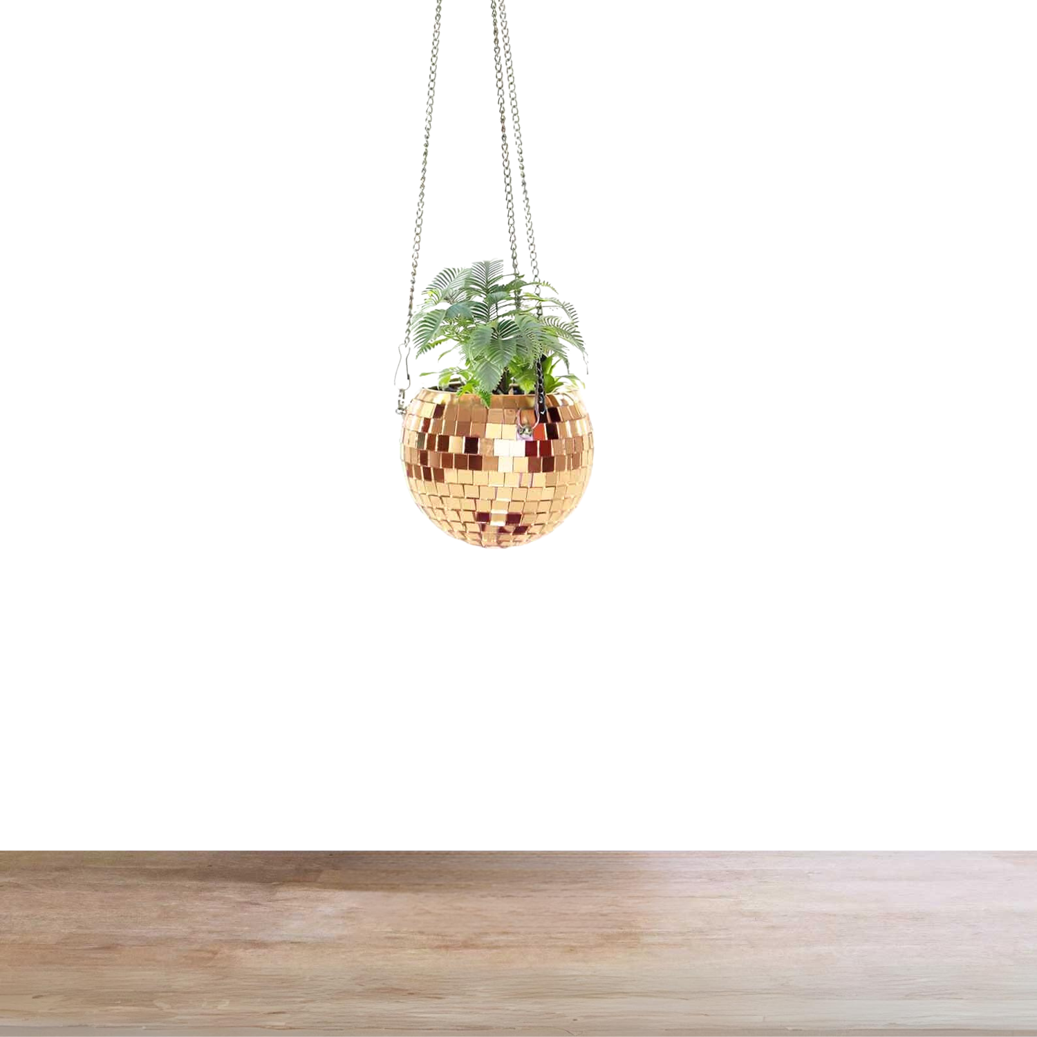 Disco Ball Hanging Planter