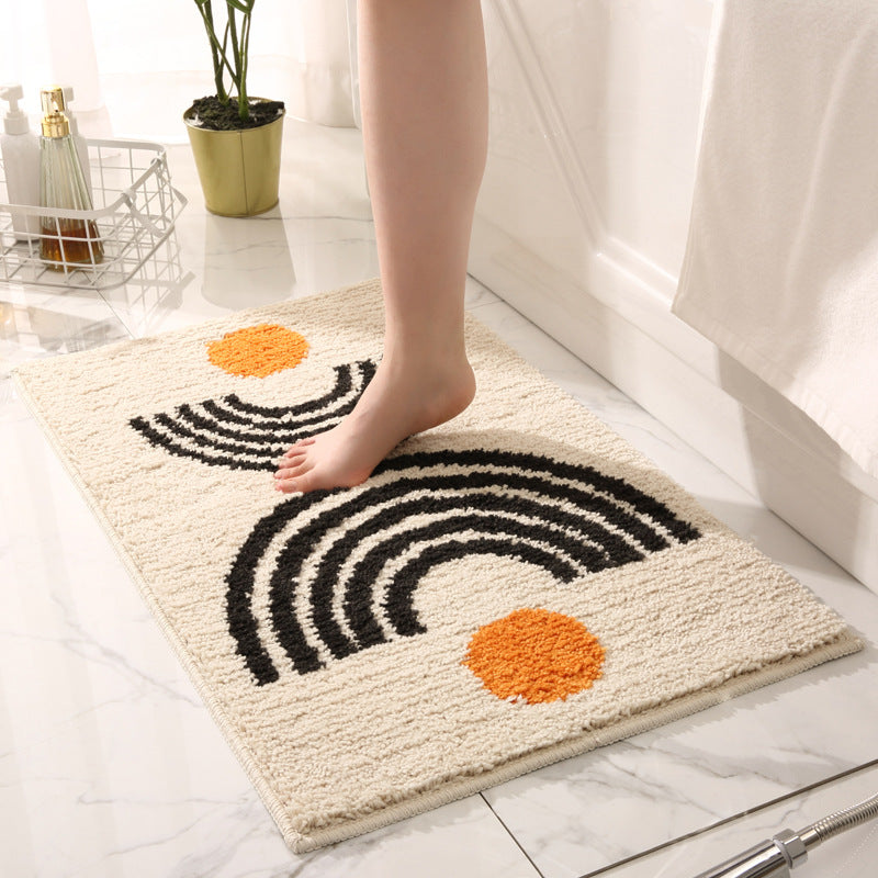 Geometric Pattern Bathroom Mat - Elevato Home Organizer