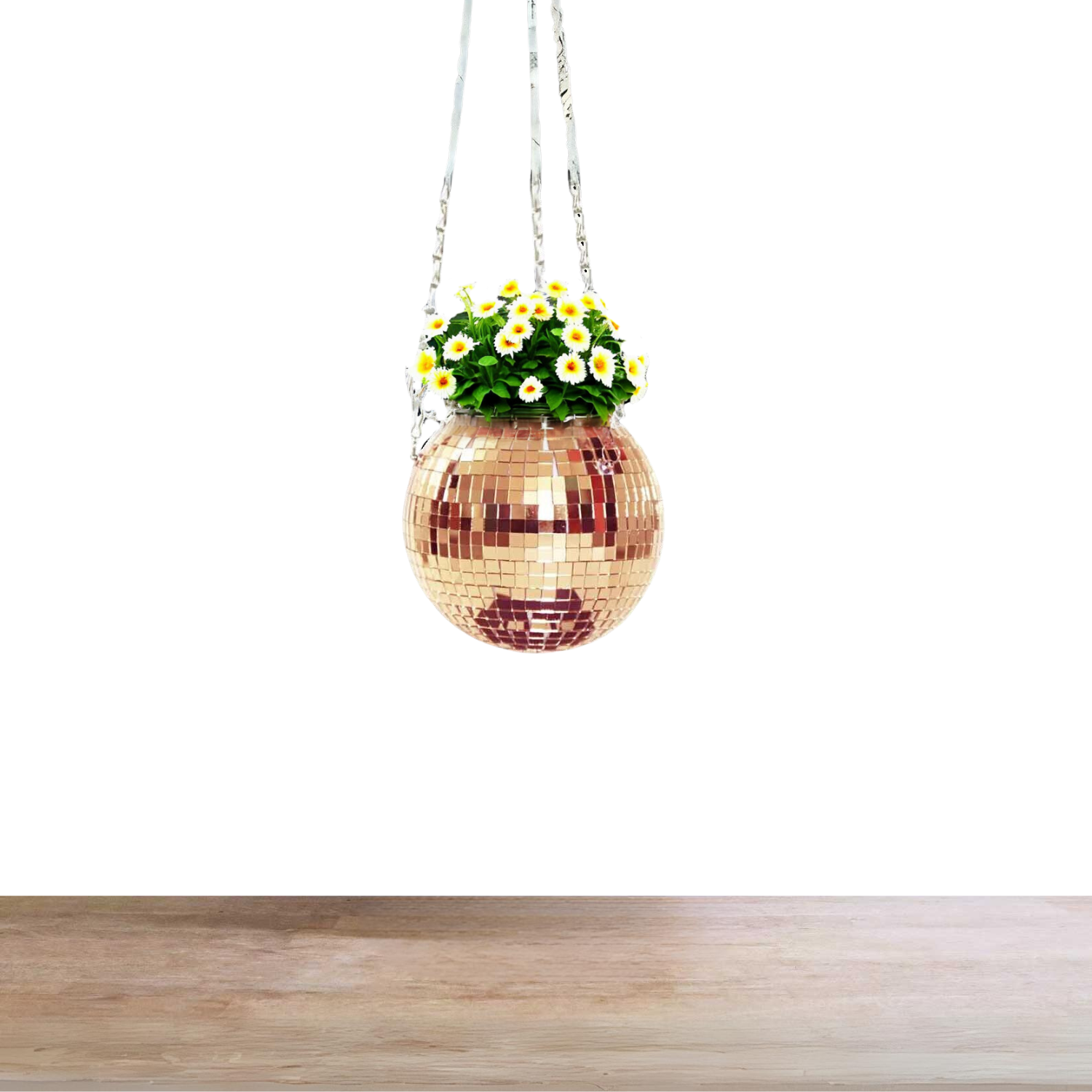 Disco Ball Hanging Planter