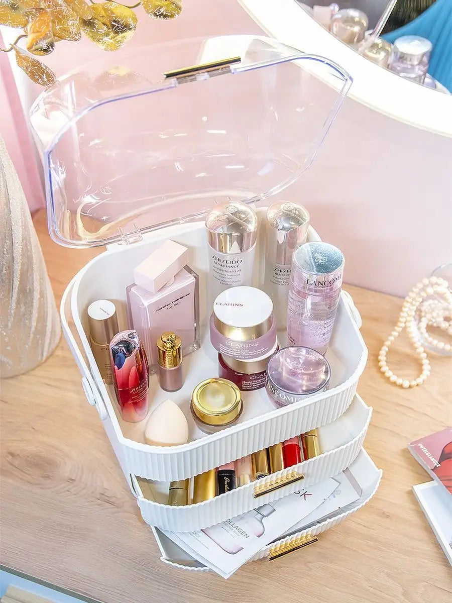 AURA Cosmetic Case - Elevato Home Organizer