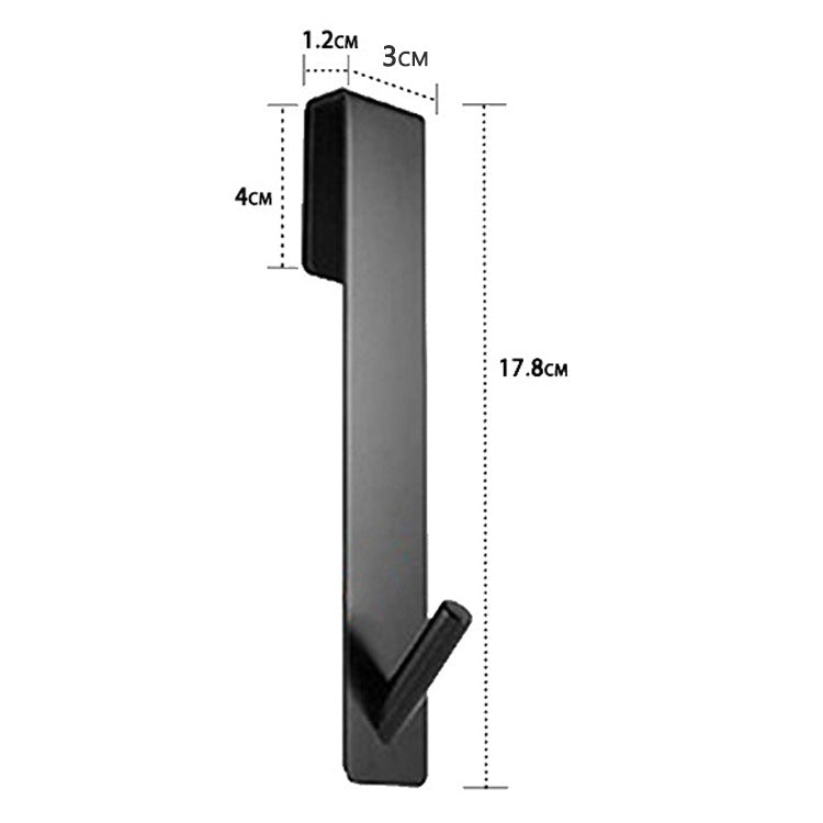 Glass Door Hanger - Elevato Home Black - 17.8cm Organizer