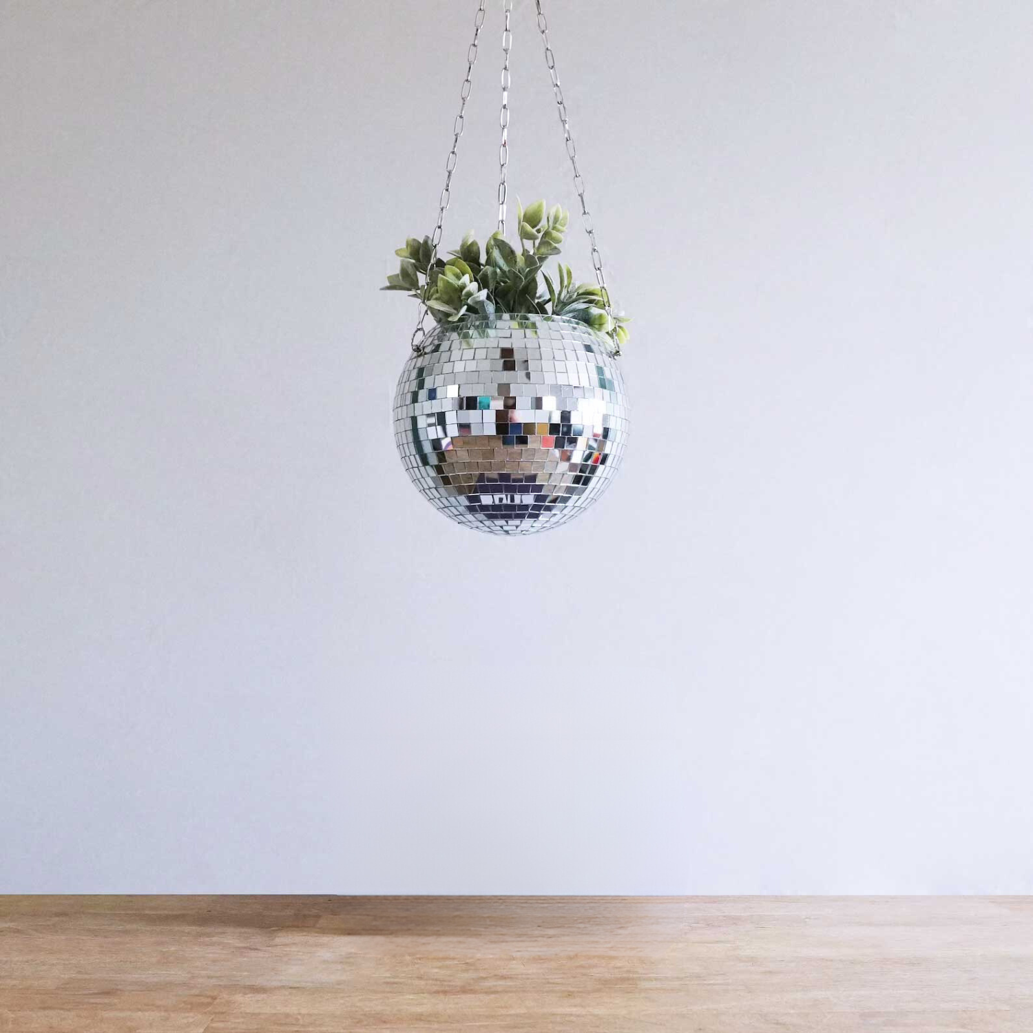 Disco Ball Hanging Planter