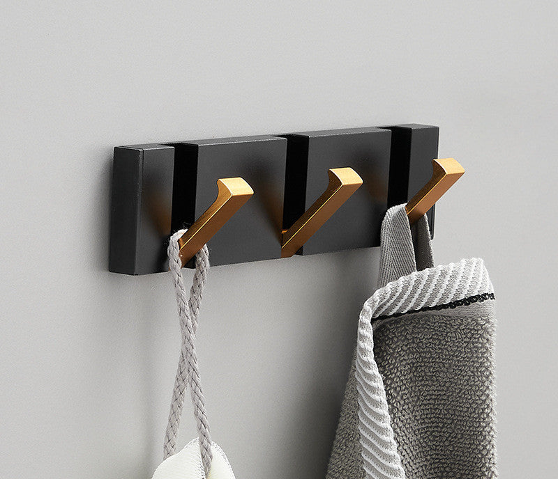 Minimalistic Invisible Hook Rack - Elevato Home Black Gold / Three hooks Organizer