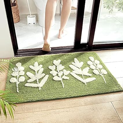 Leaves Pattern Bath Mat - Elevato Home Organizer