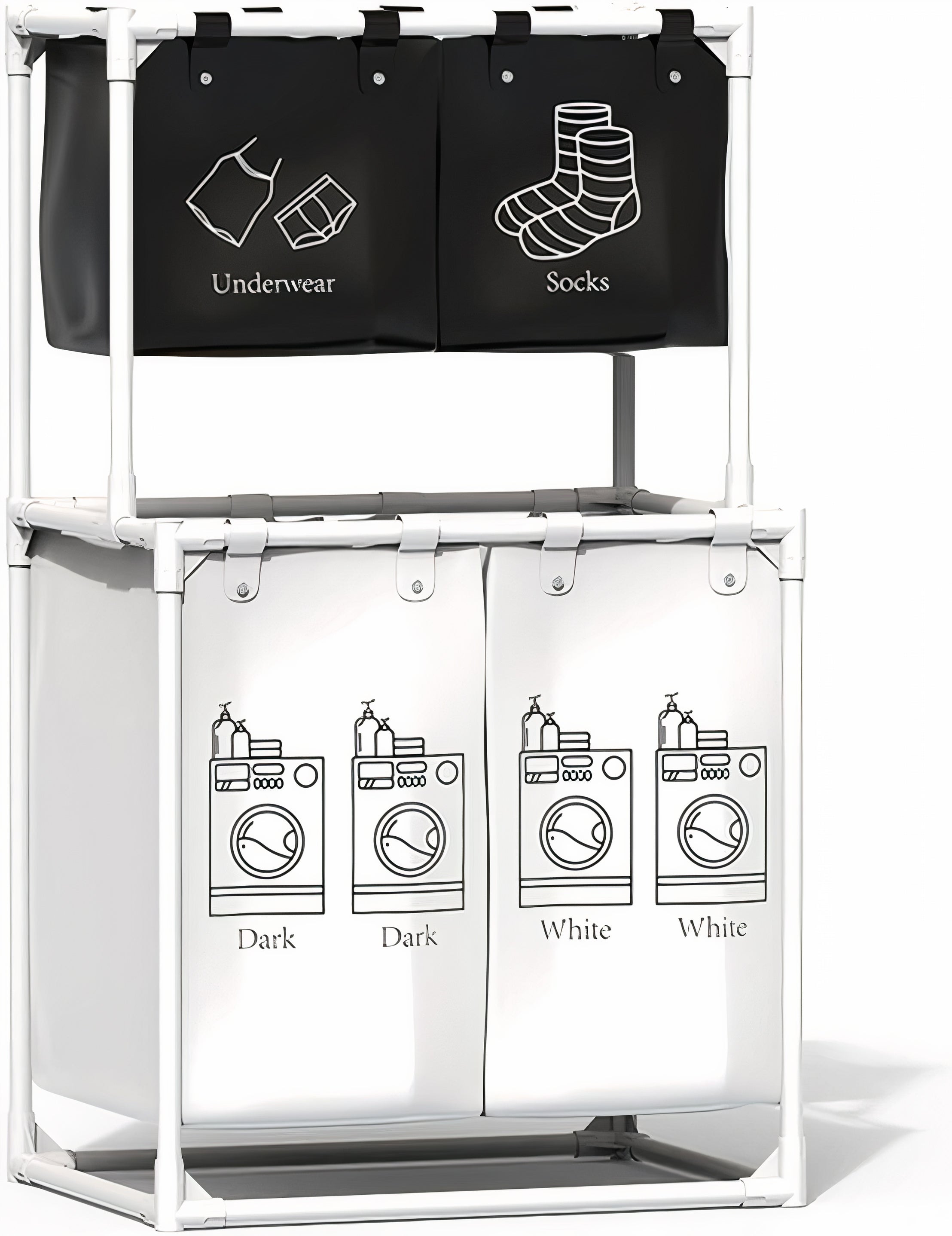 4-Section Laundry Sorter
