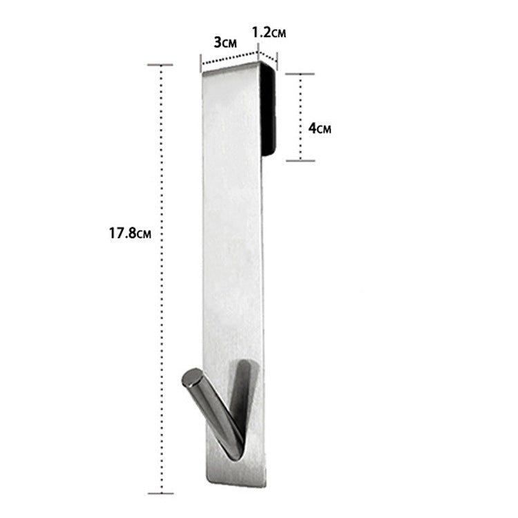 Glass Door Hanger - Elevato Home Stainless Steel - 17.8cm Organizer