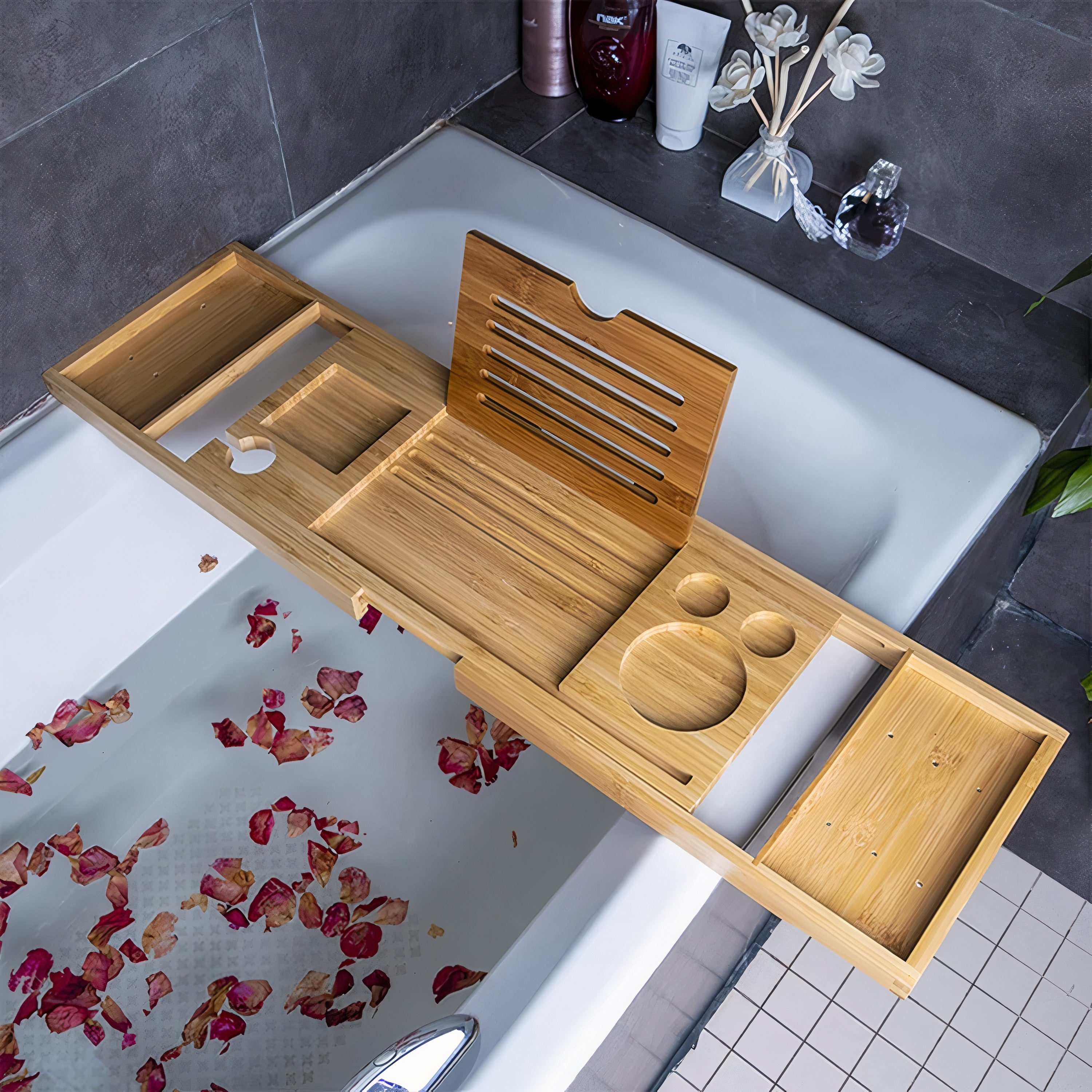 CULMA Bamboo Bathtub Tray