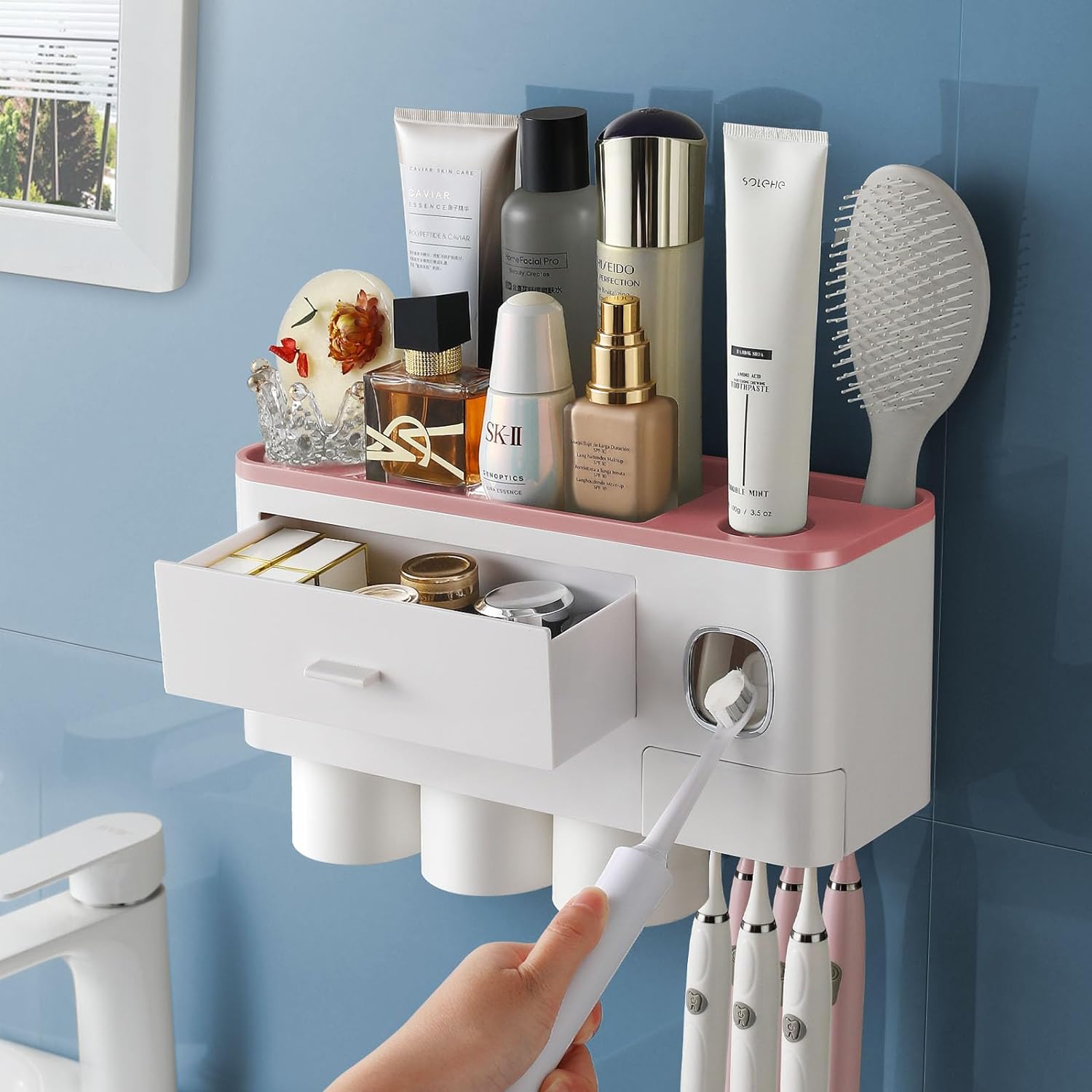 OSWEI Toothbrush Holder - Elevato Home Organizer