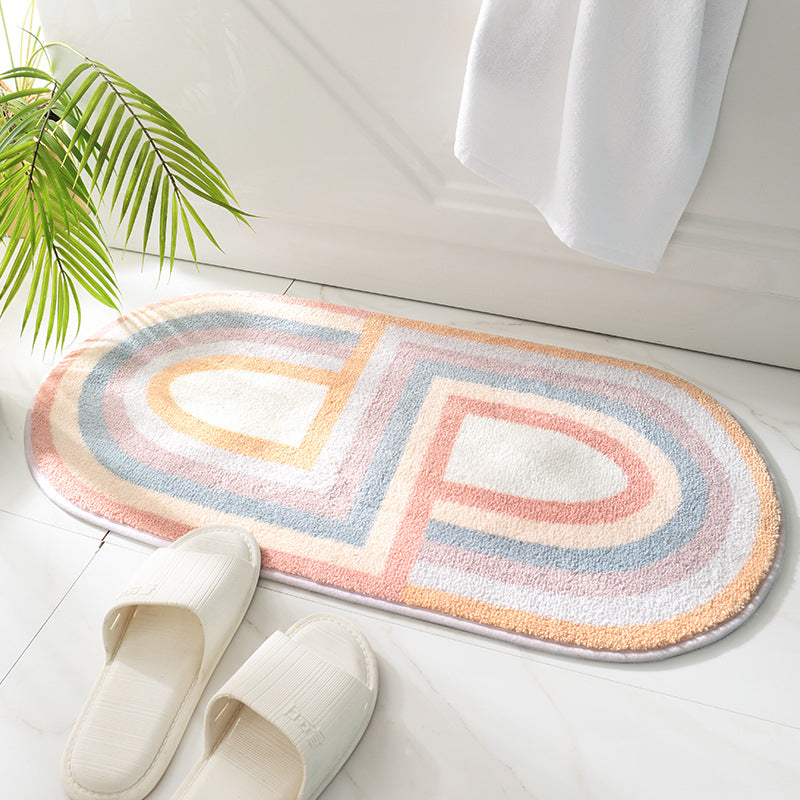 Mobius Ring Oval Bathroom Mat - Elevato Home Organizer