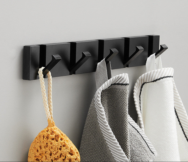 Minimalistic Invisible Hook Rack - Elevato Home Black / Five hooks Organizer
