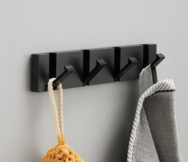 Minimalistic Invisible Hook Rack - Elevato Home Black / Four hooks Organizer