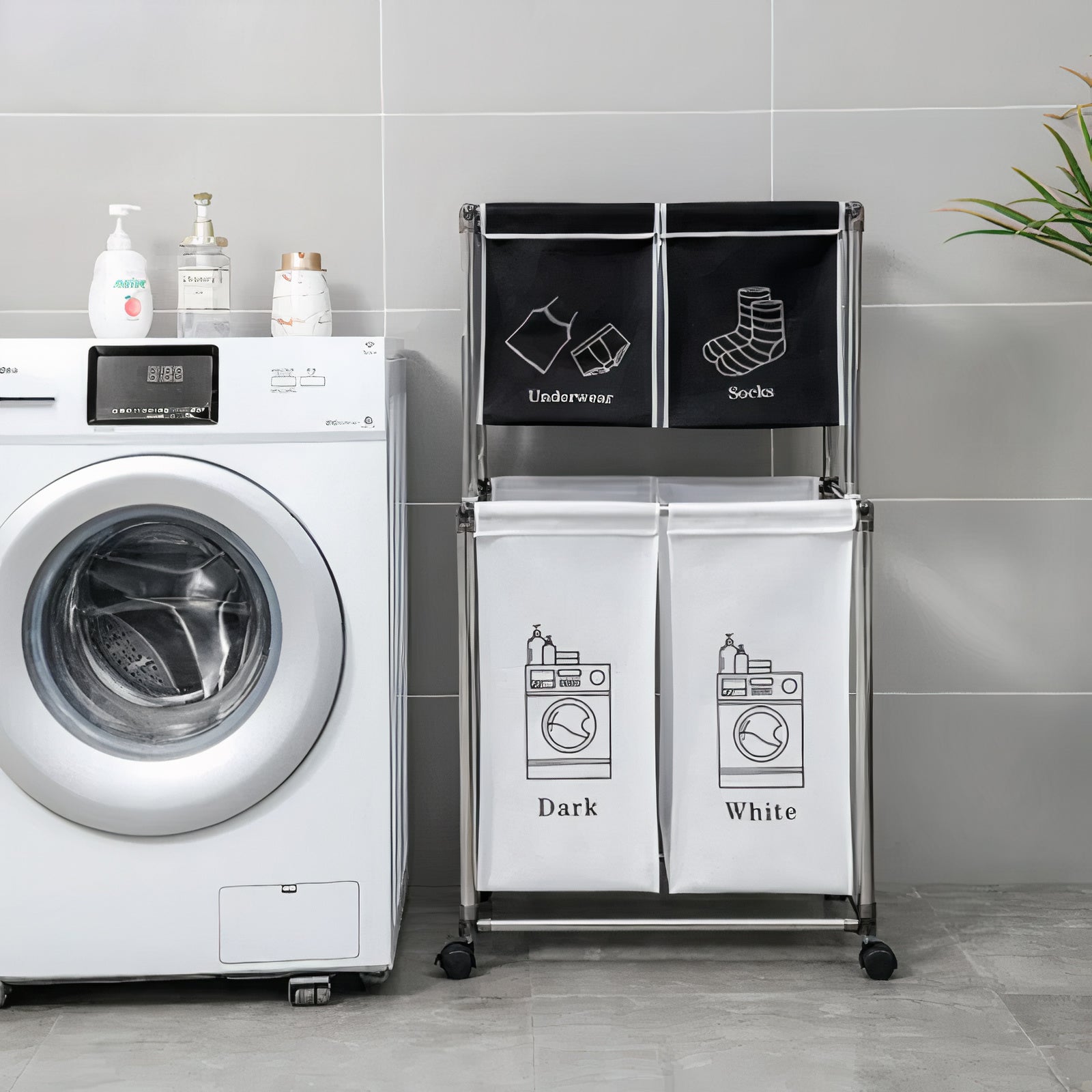 4-Section Laundry Sorter