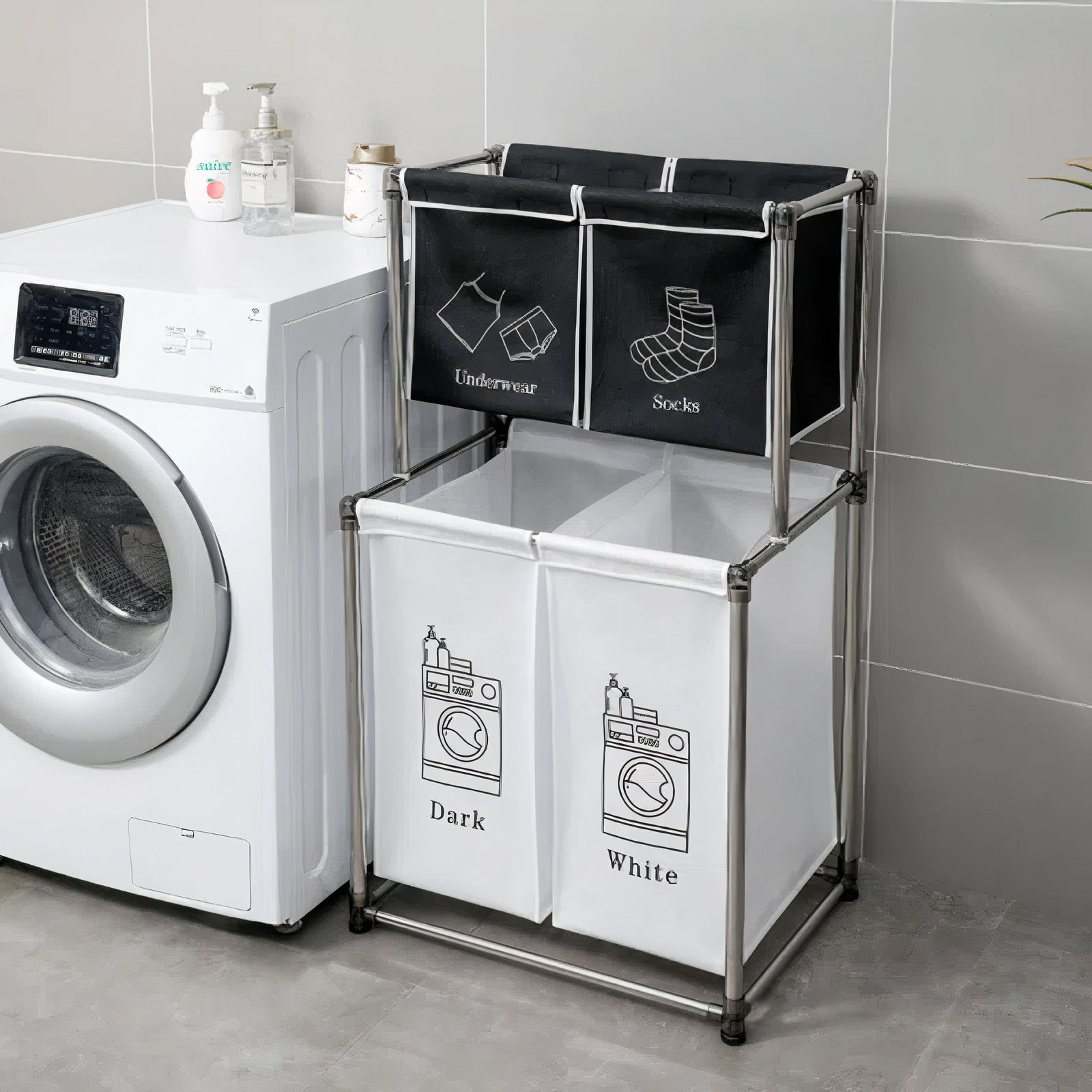 4-Section Laundry Sorter