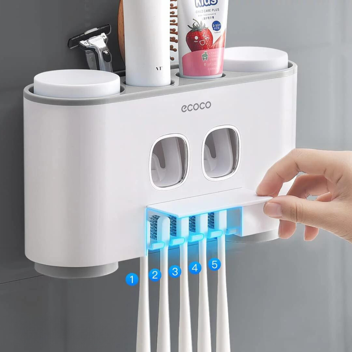 Ecoco Toothbrush Holder - Elevato Home Organizer