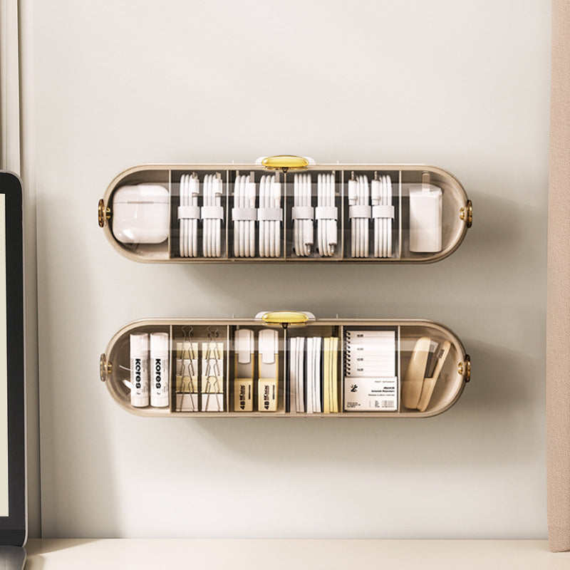 Data Cable Storage Box Wall Mounted - Elevato Home Organizer