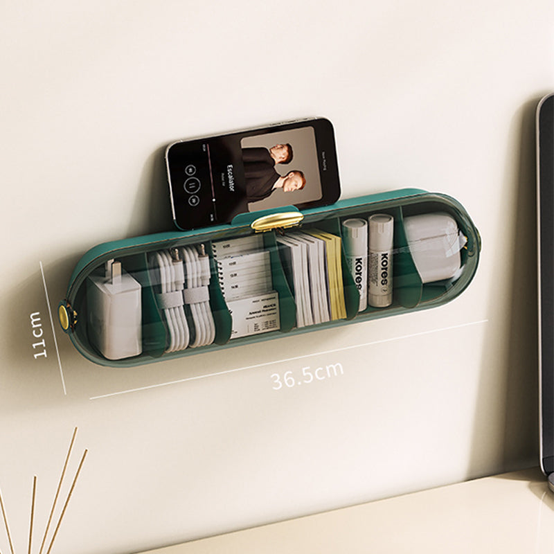 Data Cable Storage Box Wall Mounted - Elevato Home Light luxury green gold Organizer