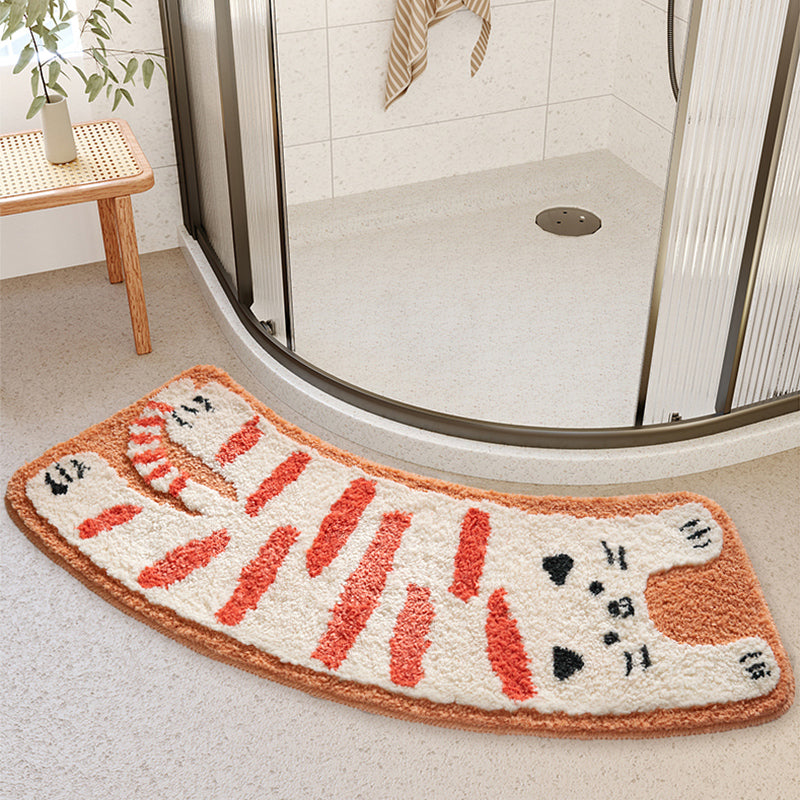 Curved Bathroom Mat - Elevato Home Cat / 17.3x38.5" / 44x98cm Organizer