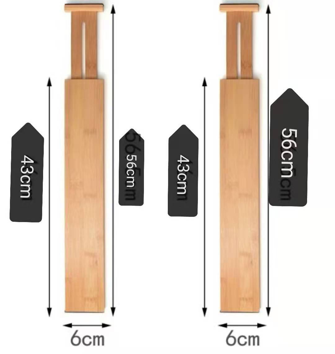 Bamboo Drawer Dividers - Elevato Home 56x6x1.5 cm