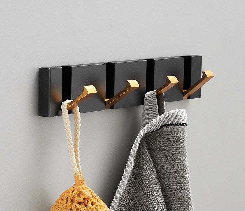 Minimalistic Invisible Hook Rack - Elevato Home Black Gold / Four hooks Organizer