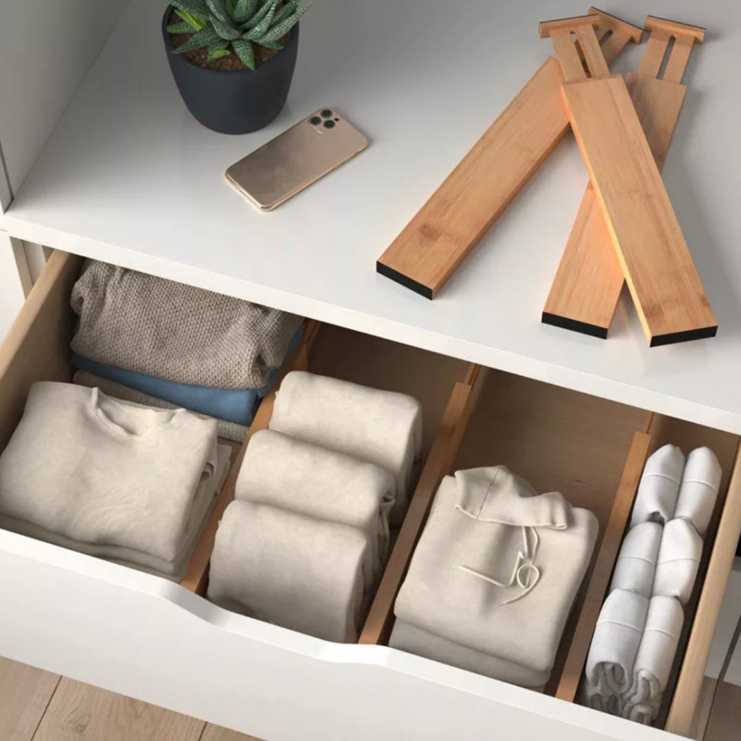 Bamboo Drawer Dividers - Elevato Home