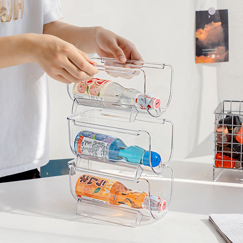 Transparent Stackable Bottle Rack