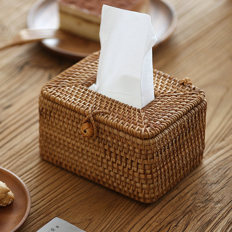 Artesia Rattan Tissue Box - Elevato Home Decor
