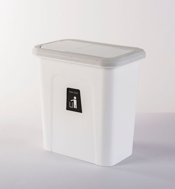 Hanging Trash Can - Elevato Home white Organizer