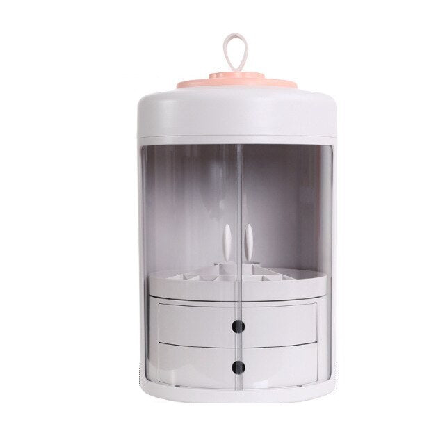 EVON 360° Makeup Organizer - Elevato Home Pink makeup storage