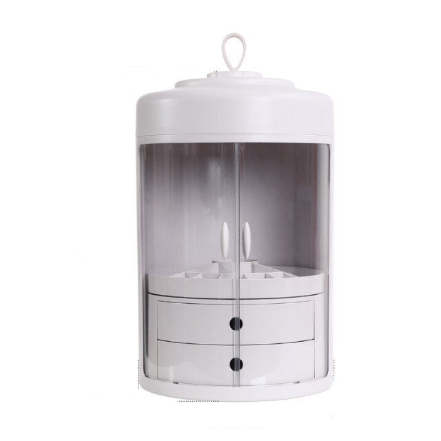 EVON 360° Makeup Organizer - Elevato Home White makeup storage