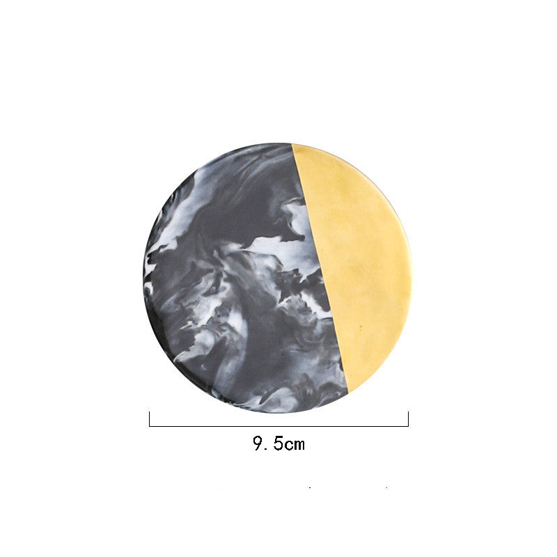 Ink Stone Coaster - Elevato Home Quarter Round Decor
