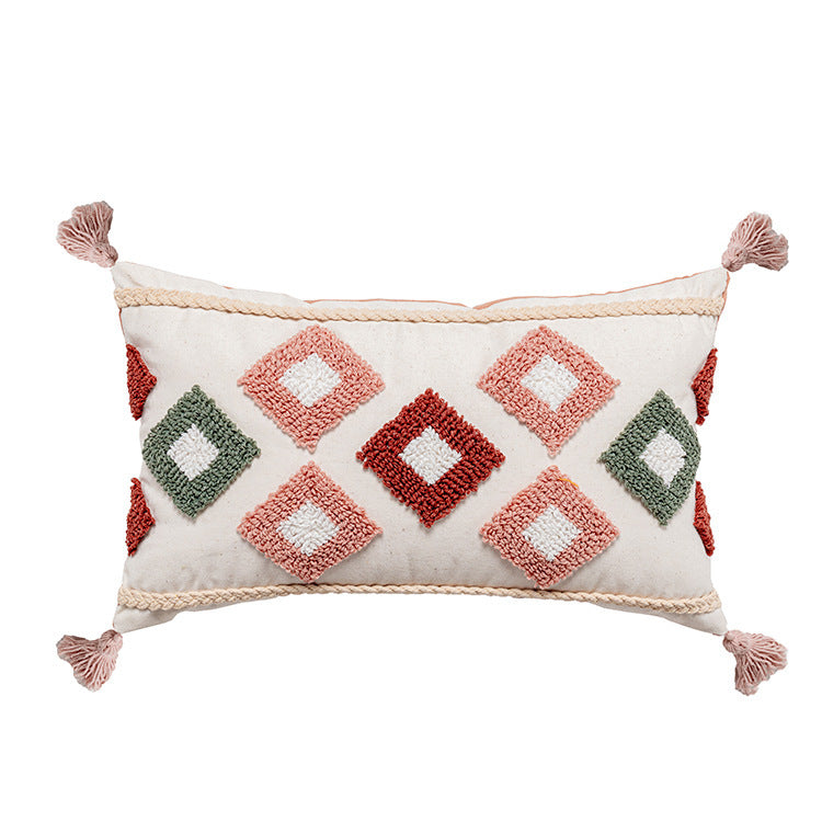 PINK Boho Pillow Cover - Elevato Home E Decor