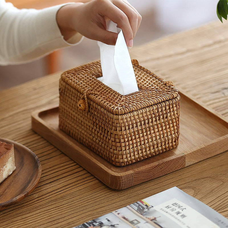 Artesia Rattan Tissue Box - Elevato Home Decor