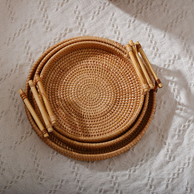 Artesia Rattan Tray - Elevato Home Decor