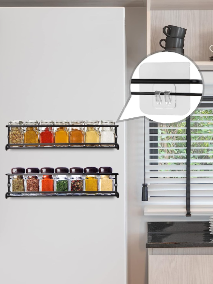 Metal Jar Rack - Elevato Home Organizer