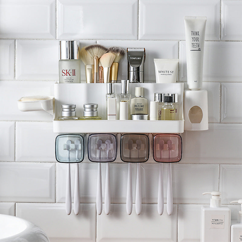 POLY Toothbrush Holder - Elevato Home With Soap Box Organizer