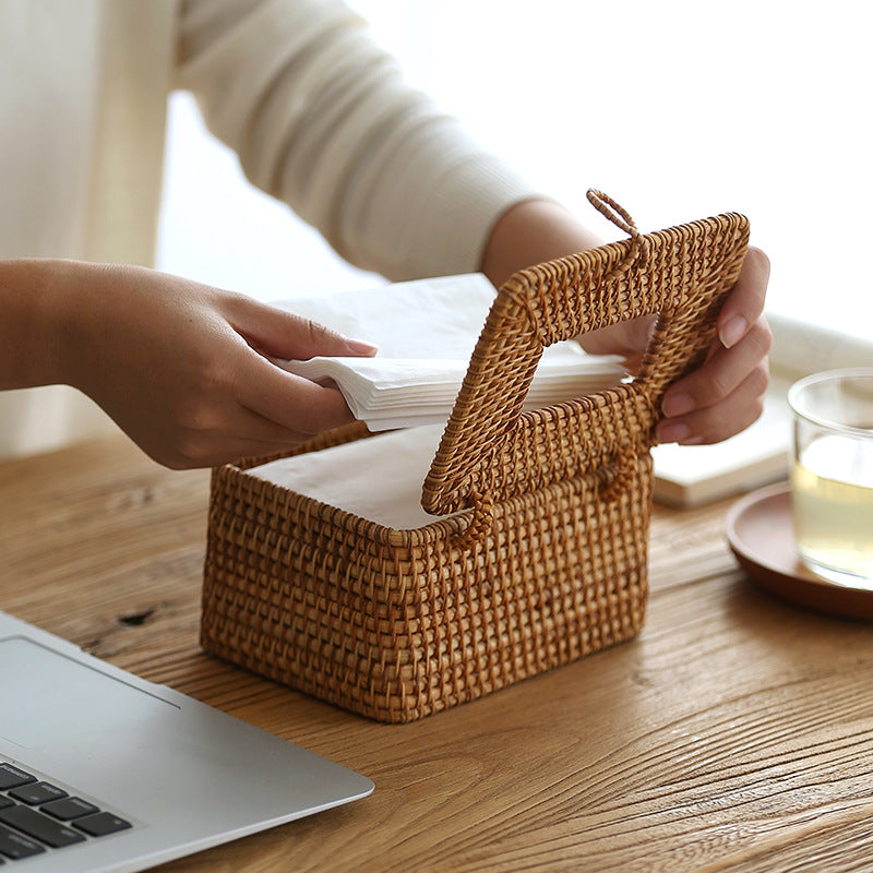Artesia Rattan Tissue Box - Elevato Home Decor