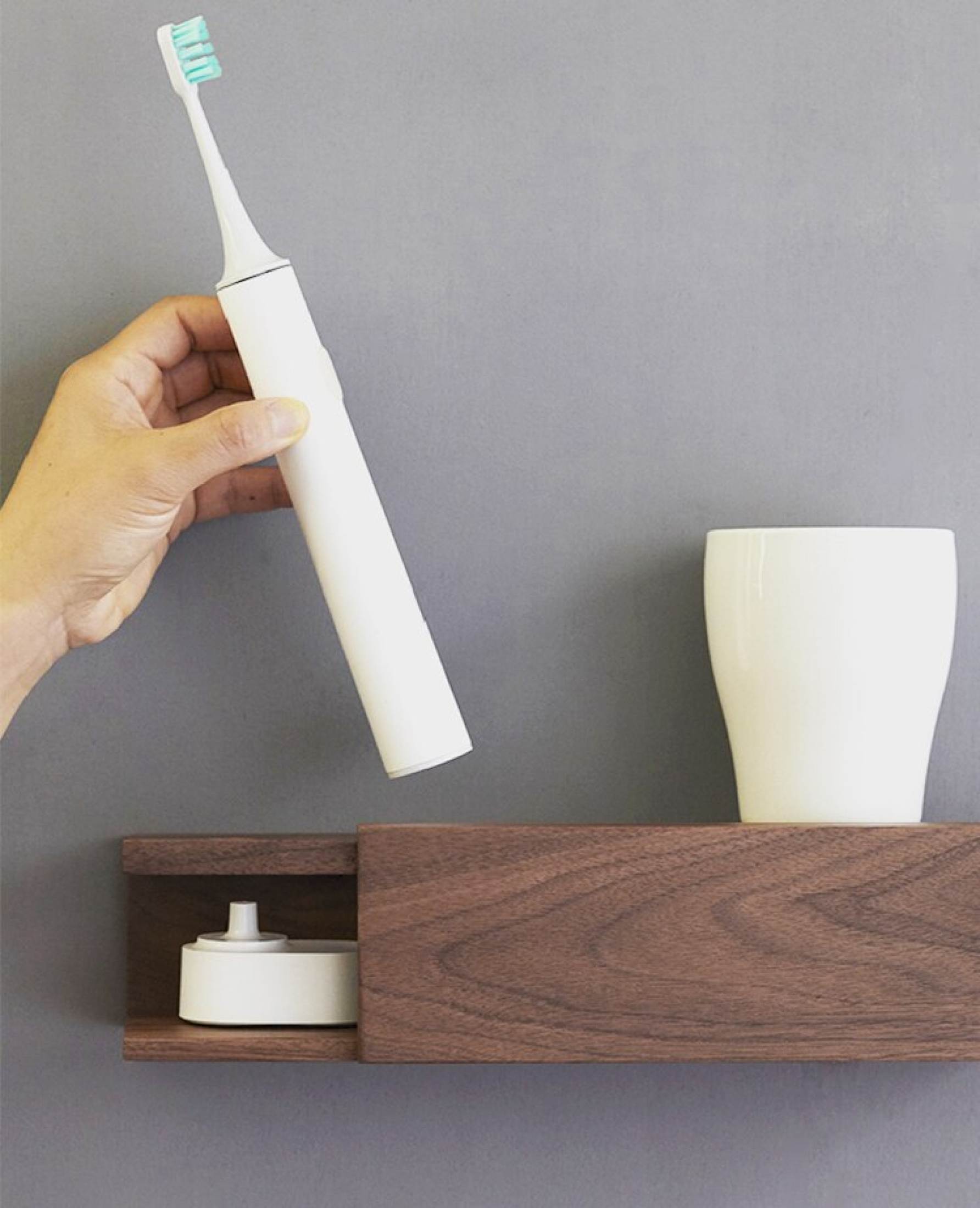 Electric Toothbrush Charging Station - Elevato Home Organizer