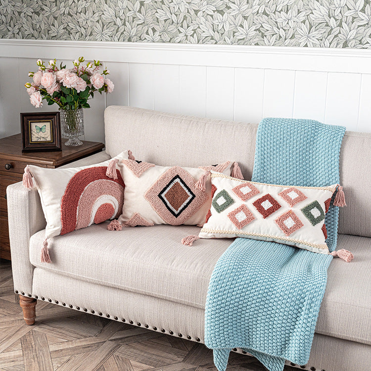 PINK Boho Pillow Cover - Elevato Home Decor