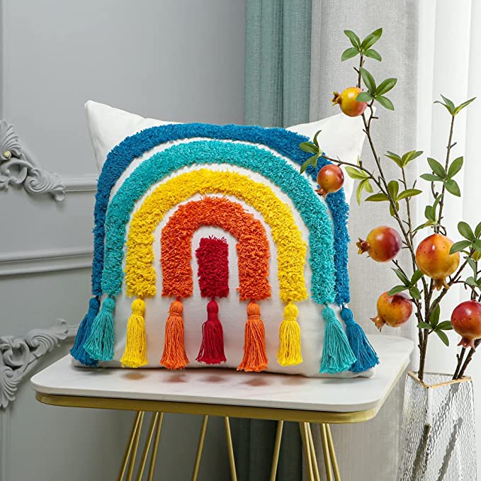 Rainbow Pillow Cover - Elevato Home