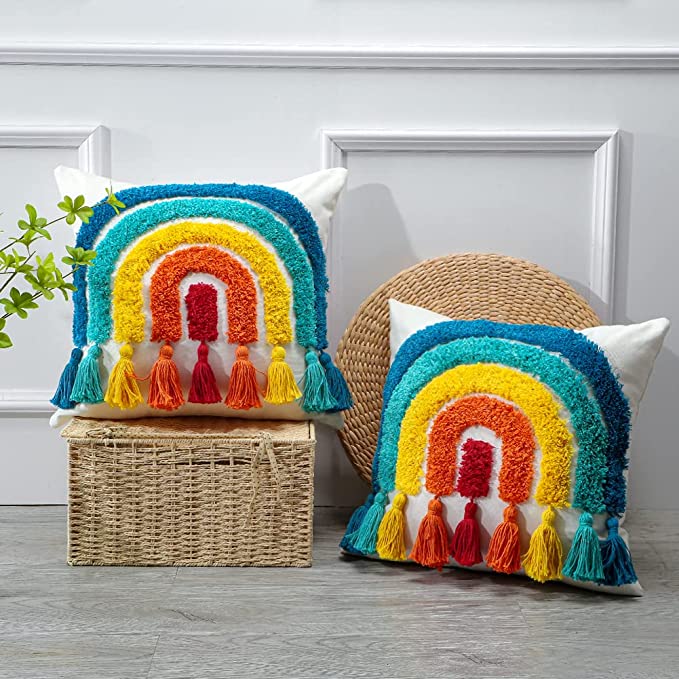 Rainbow Pillow Cover - Elevato Home