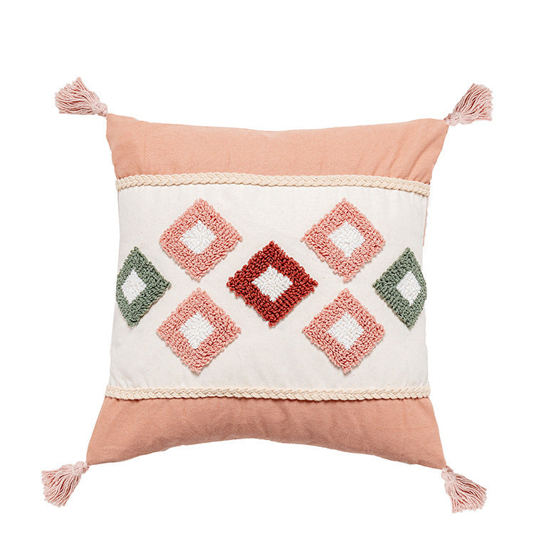 PINK Boho Pillow Cover - Elevato Home B Decor
