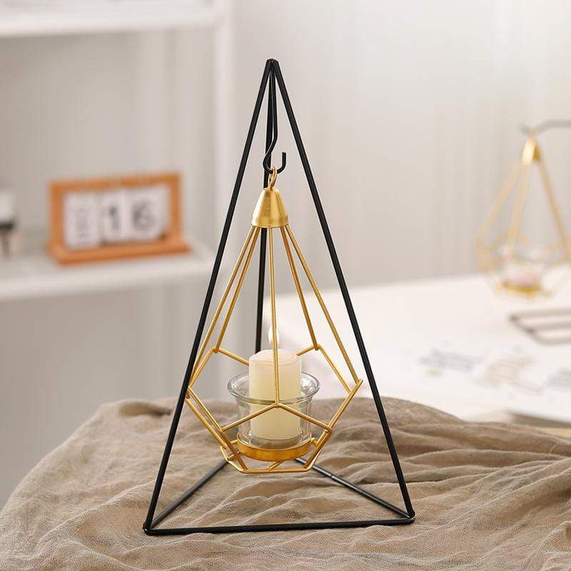 Geometric Candle Holder - Elevato Home Pyramid Decor