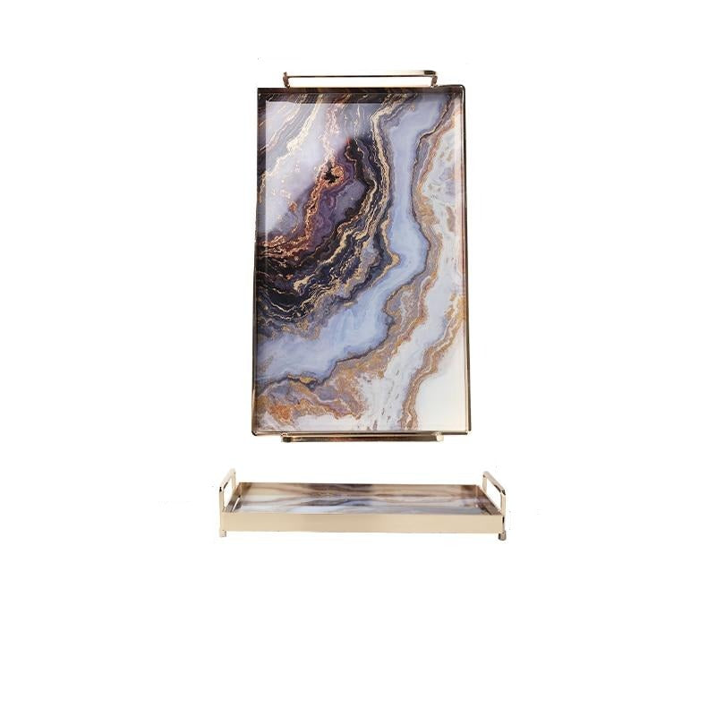Luxurious Tray - Elevato Home Purple / L Decor