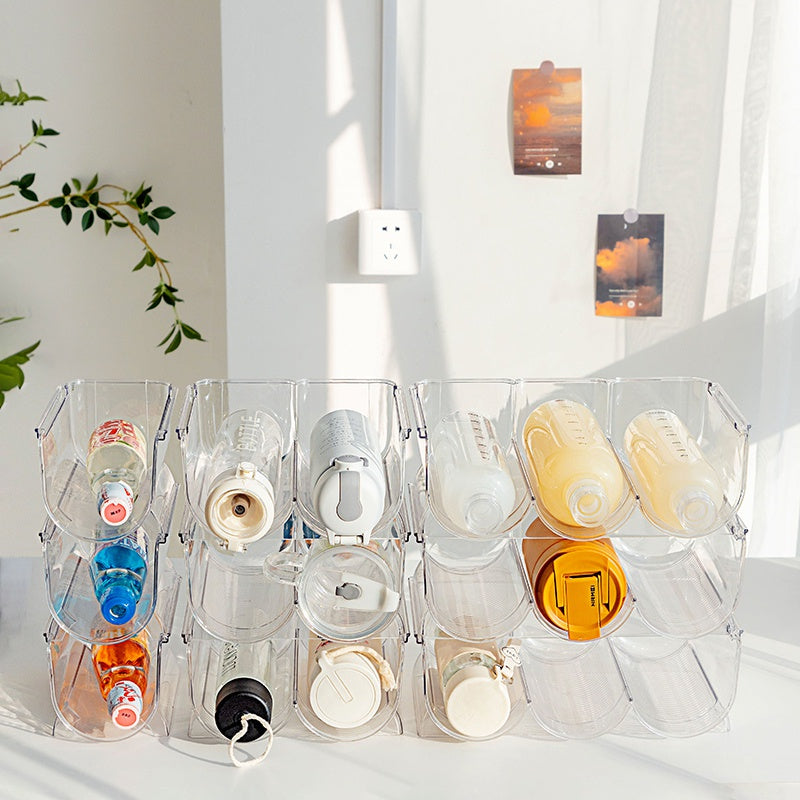 Transparent Stackable Bottle Rack
