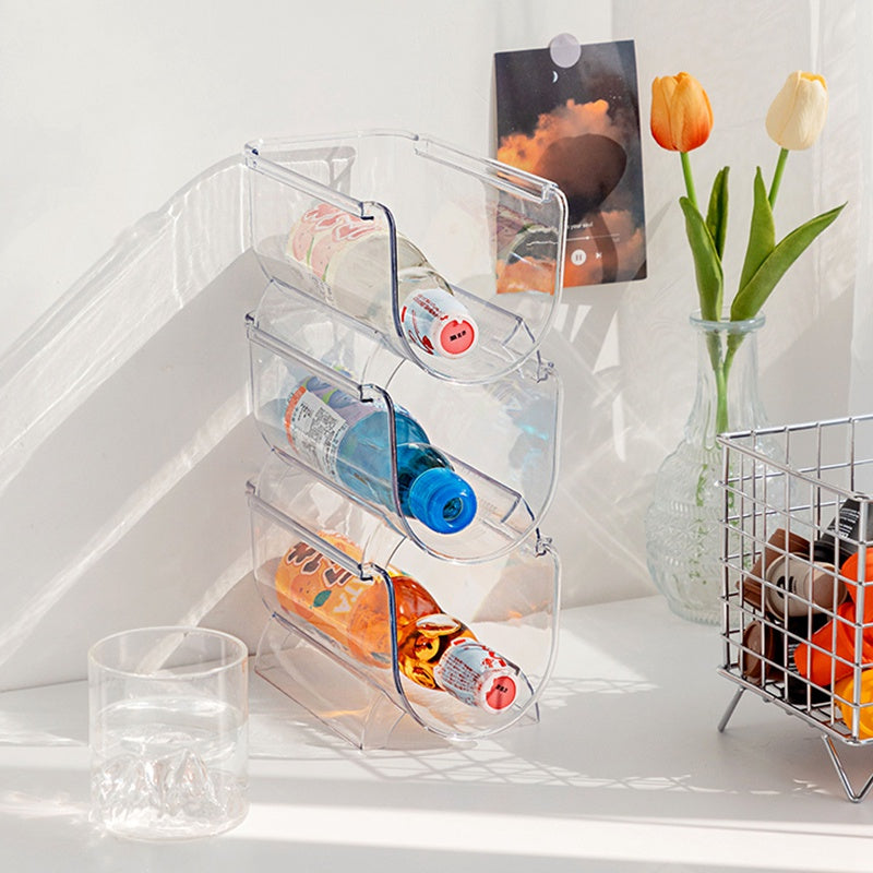 Transparent Stackable Bottle Rack