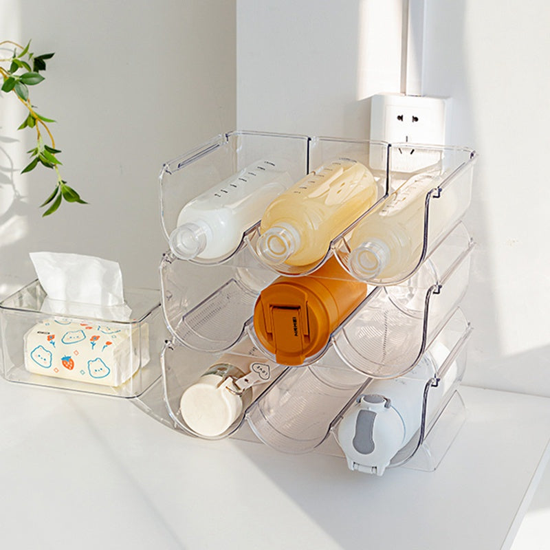 Transparent Stackable Bottle Rack