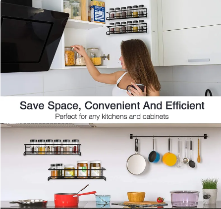Metal Jar Rack - Elevato Home Organizer